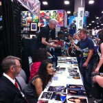 Marina Sirtis, Brent Spiner, and Michael Dorn at Light Speed Fine Art.